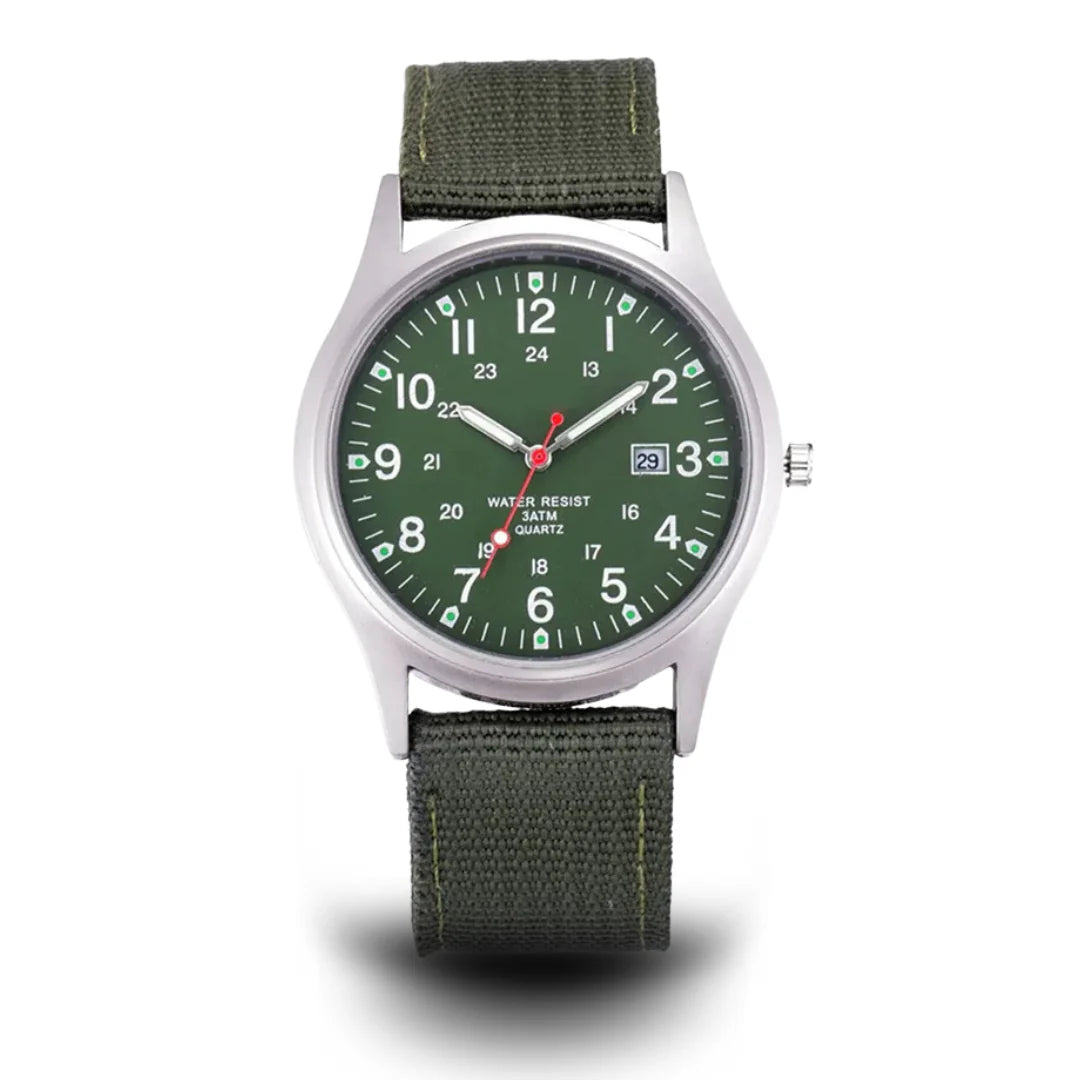 Quentin | Montre-bracelet décontractée d'inspiration militaire