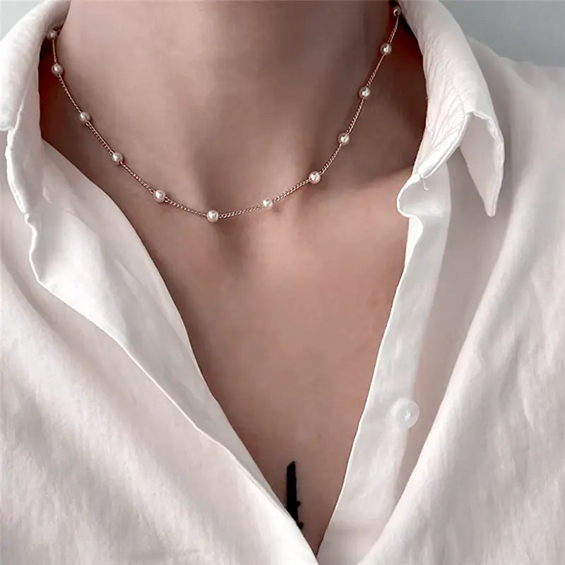 Perrine | Collier de perles scintillantes