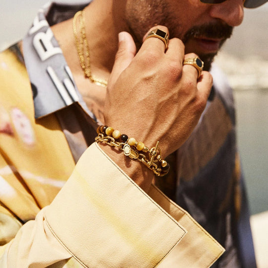 Stéphane | Bracelet à maillons en forme d'ancre