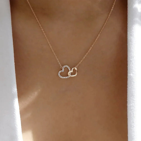 Valentine | Collier Double Cœur Cynthia