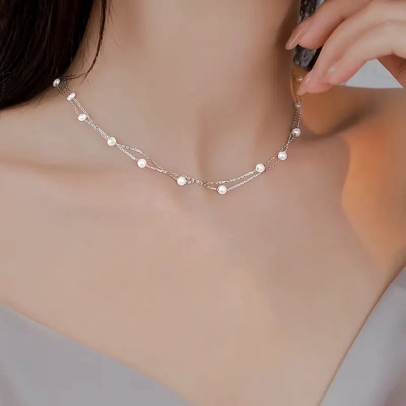 Perrine | Collier de perles scintillantes