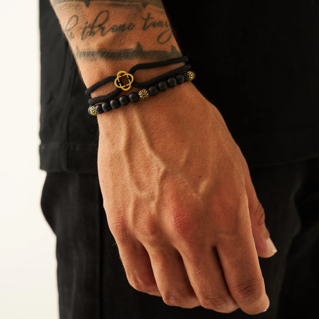 Michel | Cordon noir bracelet