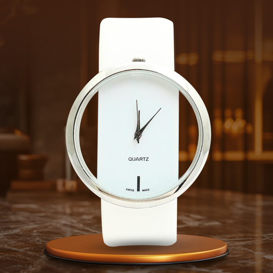 Bastien | Elegant Transparent Dial Quartz Watch