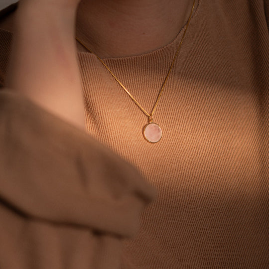 Camille | Collier en Quartz Rose