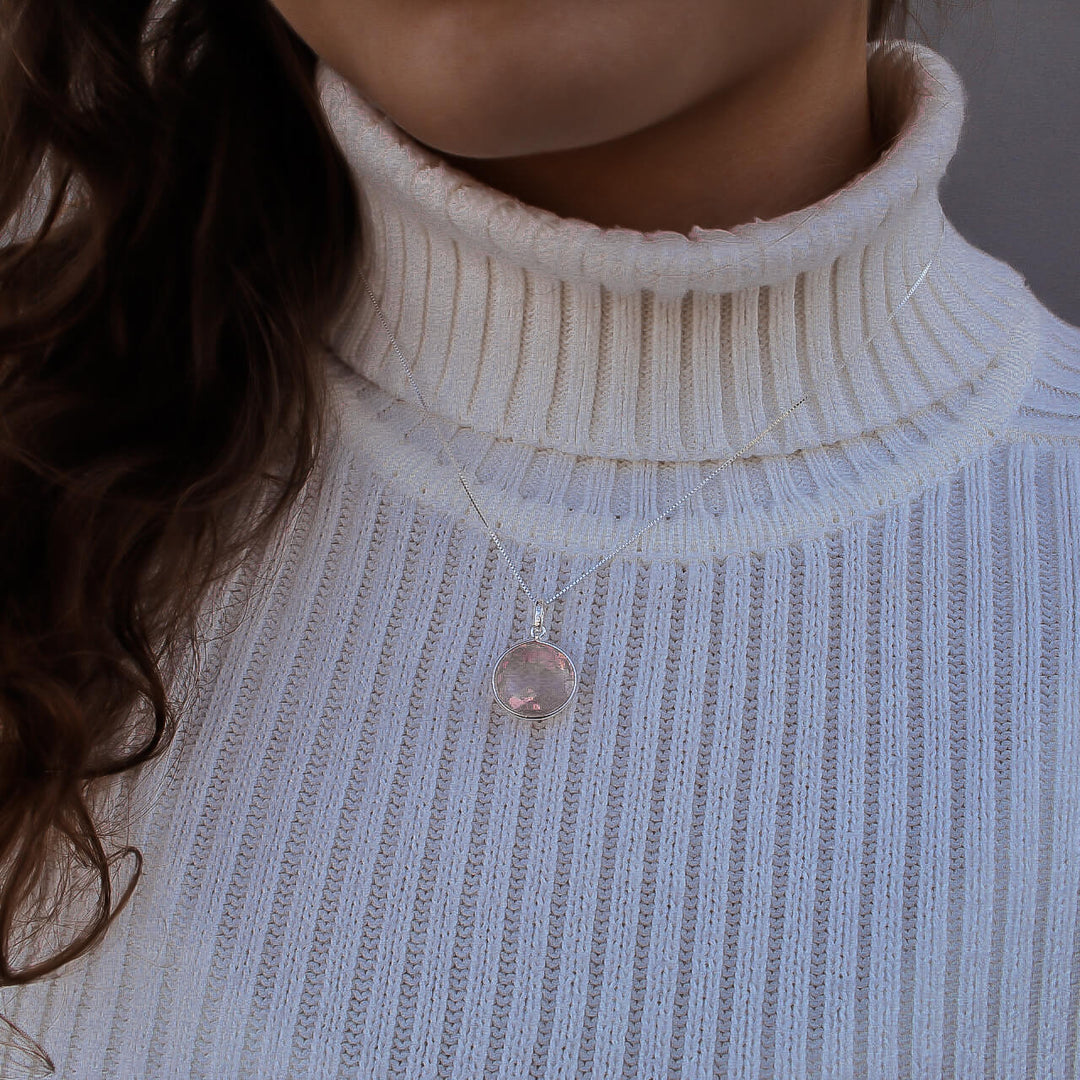 Camille | Collier en Quartz Rose