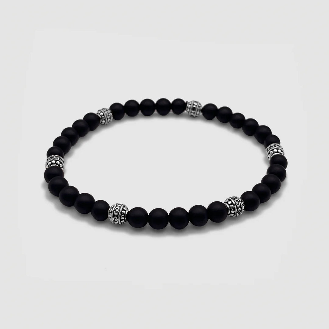 Gérard | Bracelet en pierre d'onyx mat