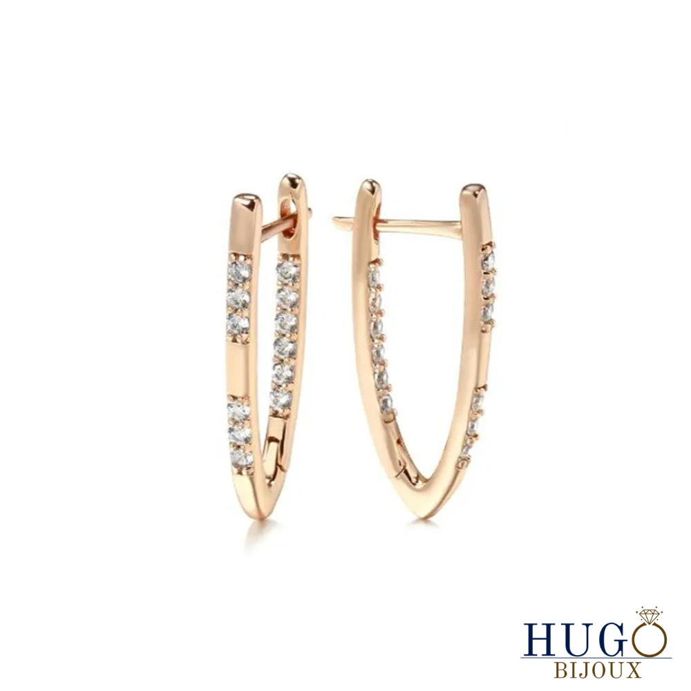 Noélie | Elegant Zirconia Earrings in Gold