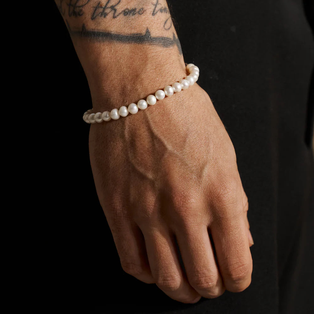 Zachary | Bracelet en perle véritable arrondie