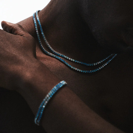 Jean |  Bracelet Tennis Bleu