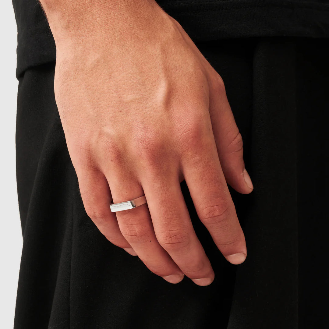 Fabrice | Bague sigillaire rectangulaire