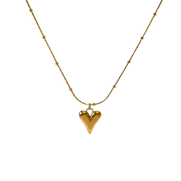 Élodie | Collier chaîne à pendentifs en forme de coeur