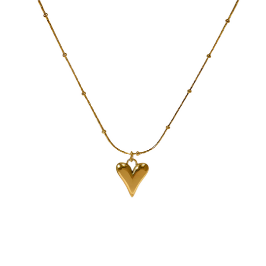 Élodie | Collier chaîne à pendentifs en forme de coeur