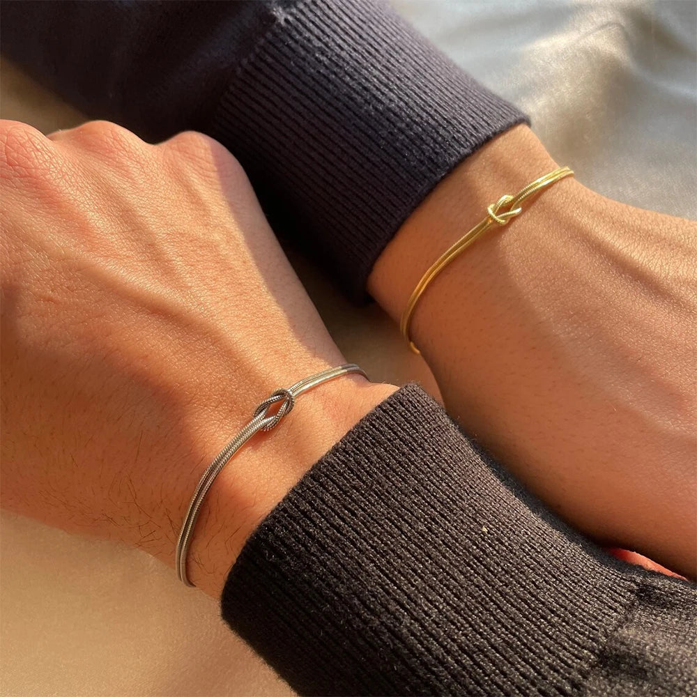 Liliane | Bracelets couple plaqué or