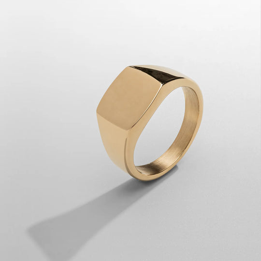 Étienne | Bague sigillaire carrée