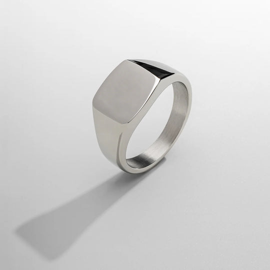 Étienne | Bague sigillaire carrée