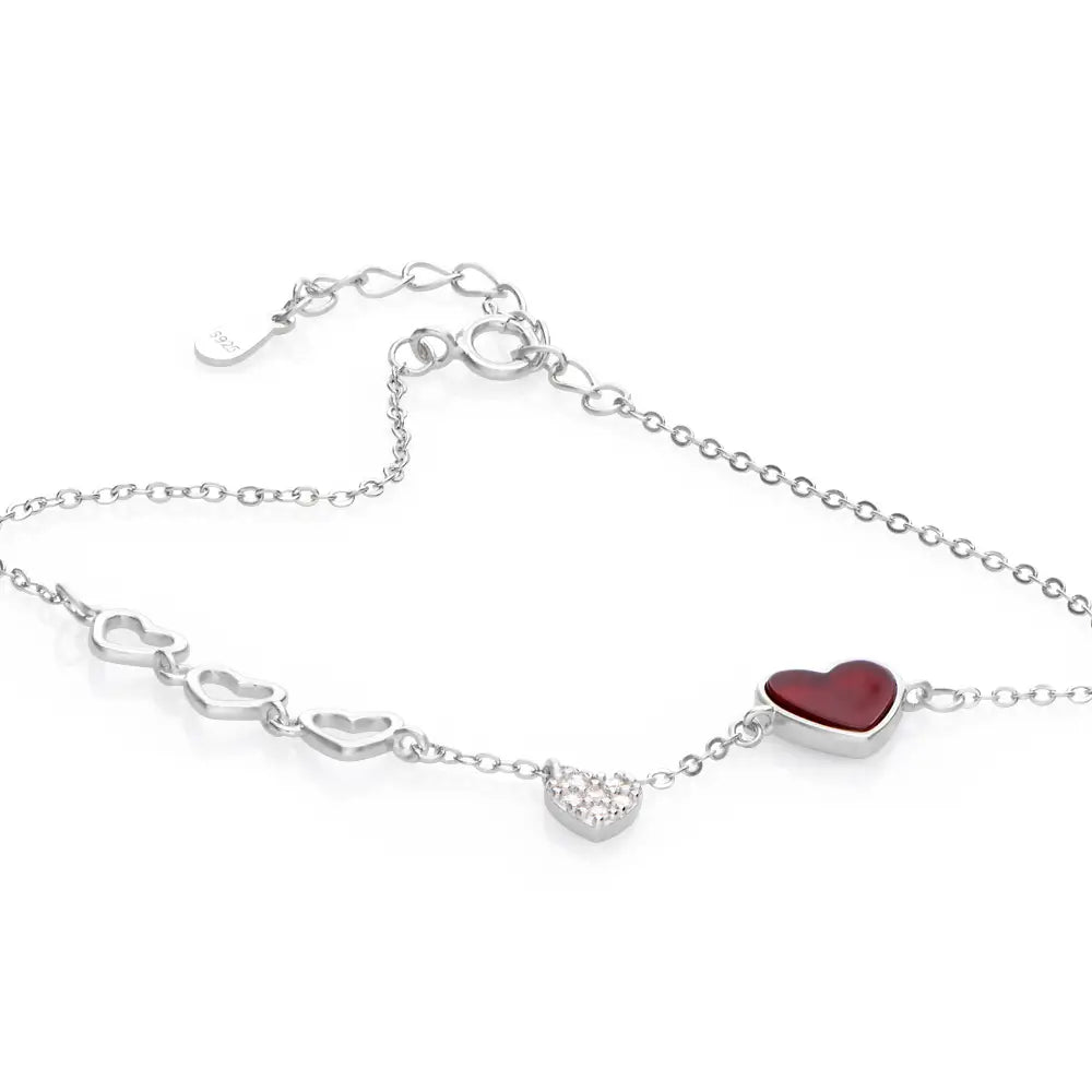 Bracelet cœur rouge Be Mine