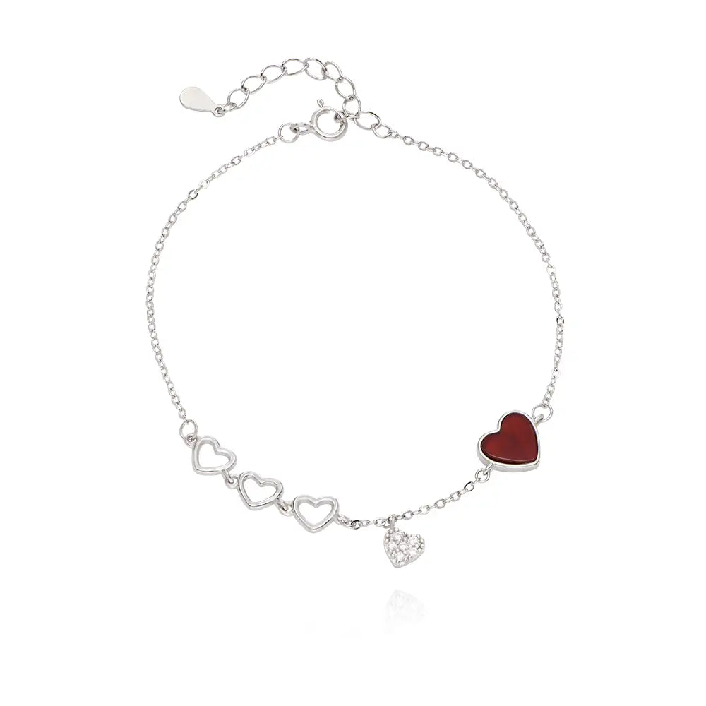 Bracelet cœur rouge Be Mine