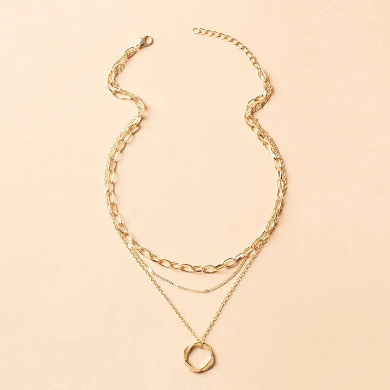 Alix | Collier superposé vintage et collier pendentif