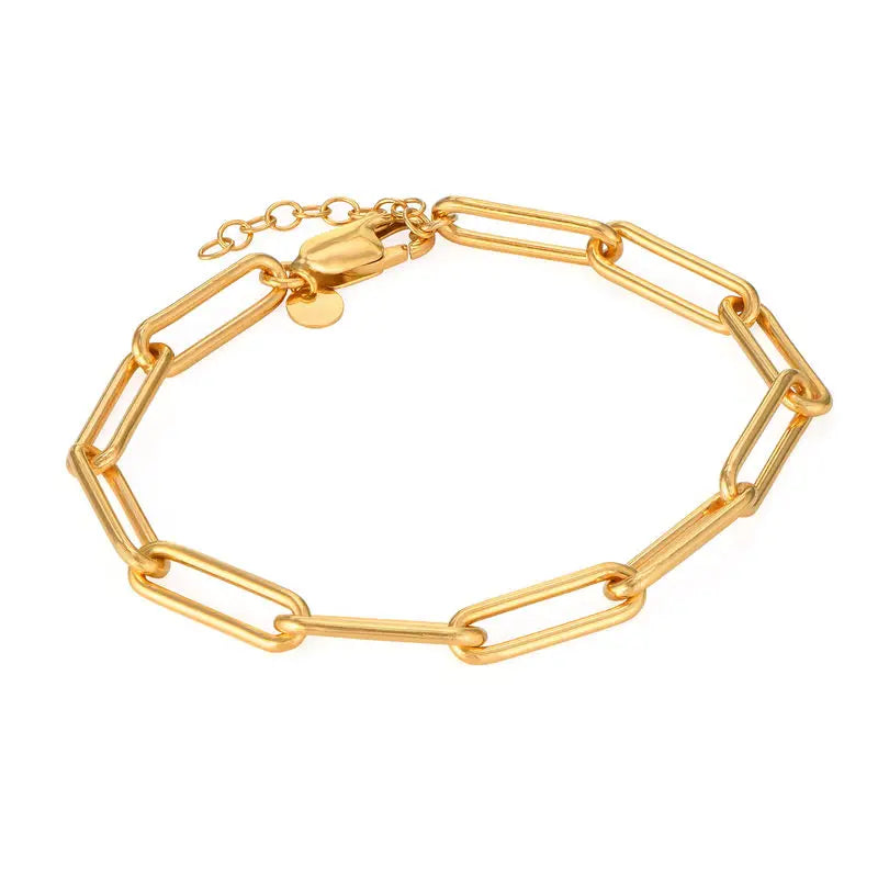 Lucie | Bracelet chaîne à maillons en Vermeil 18 carats