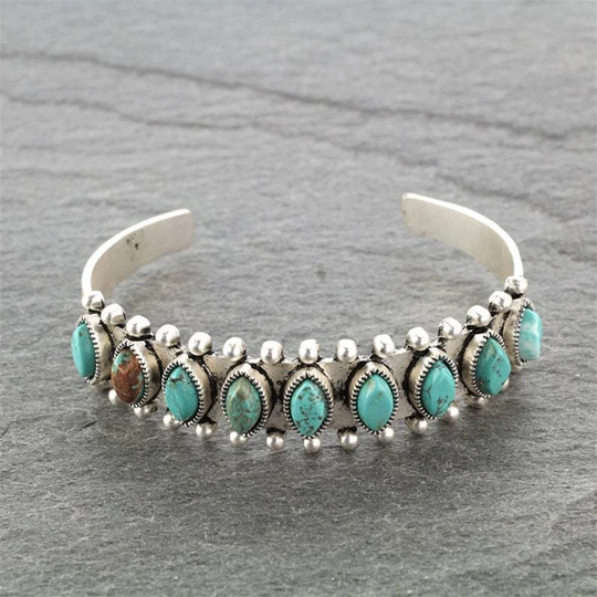 Désirée | Vintage Turquoise Stone Bracelet