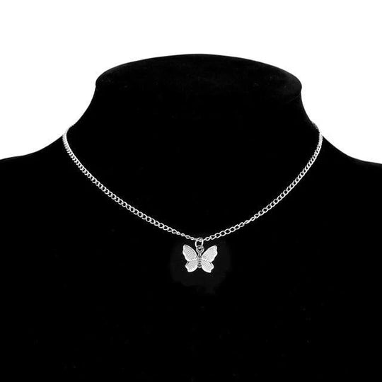 Berthe | Collier Papillon en Argent et Plaqué Or