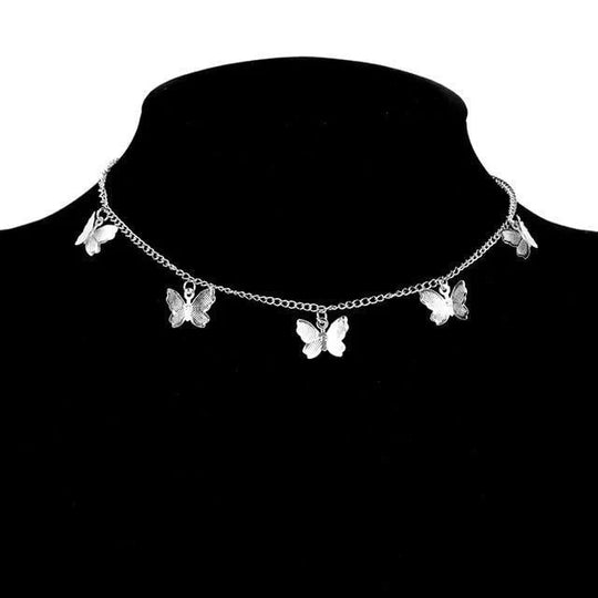 Berthe | Collier Papillon en Argent et Plaqué Or